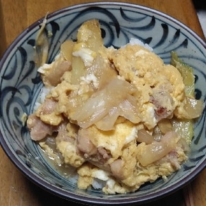 唐揚げで作るズボラ親子丼